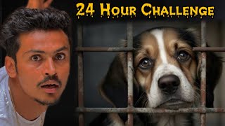 Living 24 Hour in Dog Cage - Challenge