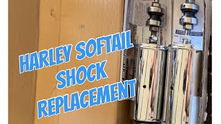 Harley Davidson softail shock replacement. Lowering shocks, progressive 422