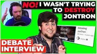 THEN LET'S SET THE RECORD STRAIGHT - JonTron Debate Interview