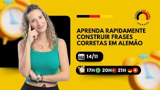 Aprenda rapidamente construir frases corretas em alemão