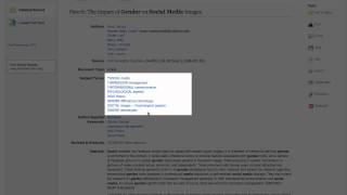 Finding Scholarly Articles for Communication & Media Topics