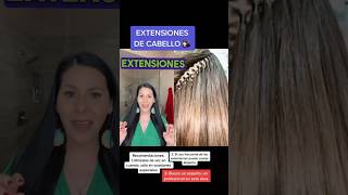 Extensiones de CABELLO!! No las uses por tiempo prolongado ❌ #cabello #pelo #shorts