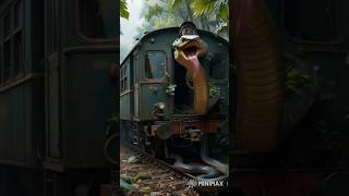 The snake stopped the train.#shorts #trendingshorts