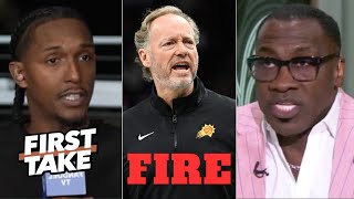 FIRST TAKE | Fire Mike Budenholzer now! - Lou Williams on Suns loss to Spurs 120-109 without Wemby