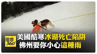 忠犬神救援! 美國男子跌落冰湖驚險獲救 佛州更新天氣預警\