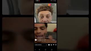 Jwavy and Jitm3n beefing on Instagram live blah blah blah