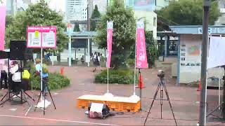 参院選 れいわ新選組 街頭演説 岡山・岡山駅東口噴水前（2019.7.10）