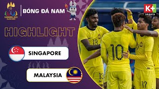 U22 SINGAPORE - U22 MALAYSIA | LỜI CHIA TAY VỚI CHIẾN THẮNG 7 SAO | BÓNG ĐÁ NAM SEA GAMES 32