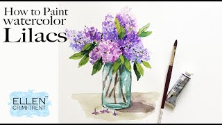 Watercolor Lilac Painting for Beginners