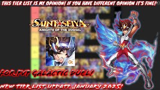 Saint Seiya: Awakening (KOTZ) - New Year New Tier List Update PvP Galactic Duel Meta! (January 2025)