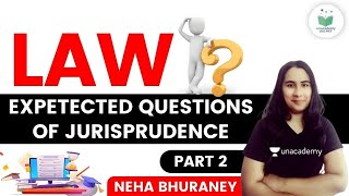 02:00 PM - NTA UGC NET 2021 | Law by Neha Bhuraney | Expected Questions of Jurisprudence (Part-2)