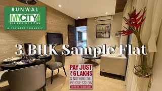 Runwal MyCity Dombivali East 3bhk sample flat I Blossom City