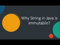 Why String in Java is Immutable #shorts #coding #interview