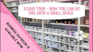 Studio tour- how you can convert a small space into a workable soap candle business space