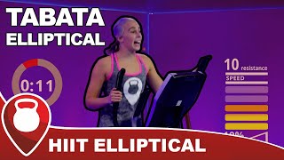 20 Min Tabata Elliptical Workout: HIIT Elliptical Machine Class | Fitscope Studio