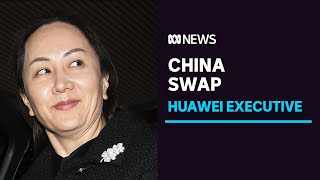 Two Canadians released from China prison hours after Huawei executive resolves US charges | ABC News