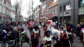 Sinterklaas en zwarte piet in Alkmaarse binnenstad