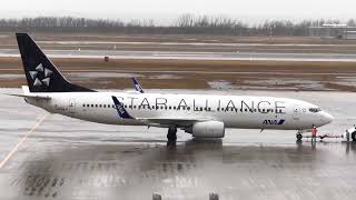 ANA Boeing 737-800 スタアラ塗装 JA51 AN 新潟空港 離陸