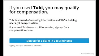 If You Watch Movies Or TV Shows On Tubi, You May Qualify For Compensation.