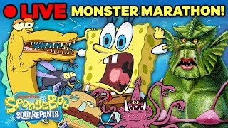 🔴 SpongeBob Sea Monster Marathon! 🐙 | SpongeBob Live Stream