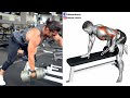 perfect back exercise with dumbbell gym and home