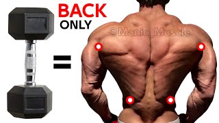 PERFECT BACK EXERCISE WITH DUMBBELL ( GYM AND HOME )