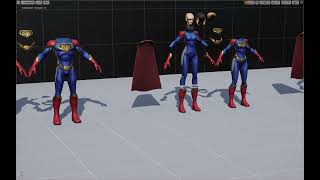 Stylized SuperHeroes dynamic cape