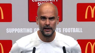 Pep Guardiola Embargoed Press Conference - Leicester 1-0 Man City - Community Shield - 2/2