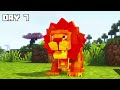 I Survived 100 Days as a FIRE LION in HARDCORE Minecraft
