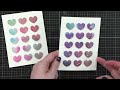 super glossy repeated hearts with perfect placement