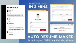 Auto Resume Maker Using Eclipse IDE - Java Project for Beginners