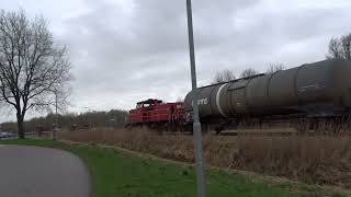 MaK DE 6400 vanuit Eemshaven richting Groningen