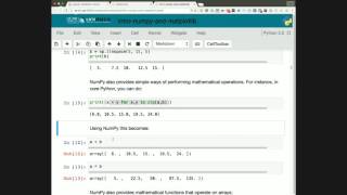 Unidata Python Workshop - Wednesday June 22 part 3 - numpy, matplotlib intro