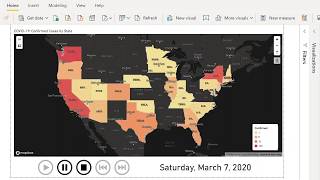 Corona Virus Spread in the United States [Data Visualization]