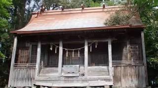 求菩提山登山　山頂の国玉神社上宮の風景　福岡県豊前市