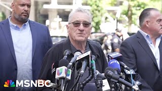 'He will never leave': Robert De Niro uses platform to caution against Trump