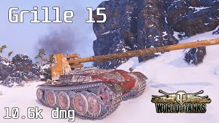 Grille 15, 10.6K Damage, 4 Kills, Mannerheim Line - World of Tanks