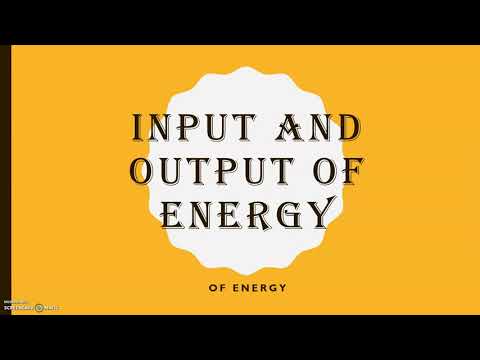 What is the output energy?
