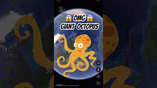 😱OMG😱I Found Giant Octopus on Google Earth 🌎 #shorts #youtubeshorts #viralshorts #googleearth