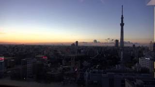 東京スカイツリーの日の出  TOKYO SKYTREE AND SUNRISE 2016 SUMMER　日本の夜明け