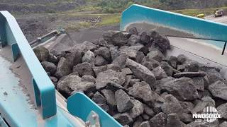 Powerscreen crushing \u0026 screening train in basalt - 1300MXT, CH2100X \u0026 CH2200