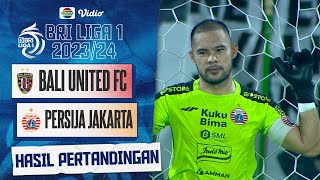 Hasil Akhir Pertandingan - Bali United FC Vs Persija Jakarta | BRI Liga 1 2023/24