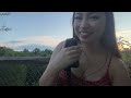 asmr outside whisper ramble u0026 hand movements