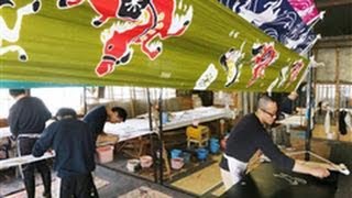 来年のえと「午」柄の手拭い作りが盛ん　旭川 （2013/12/12）北海道新聞