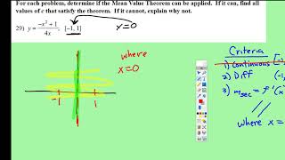 Derivatives: Mean-Value Theorem Rational Function (Doesn't Apply)