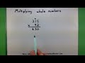 basic math multiplying whole numbers