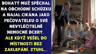 Bohatý muž spěchal na obchodní schůzku a najal cikána jako pečovatele o jeho nevyléčitelně...