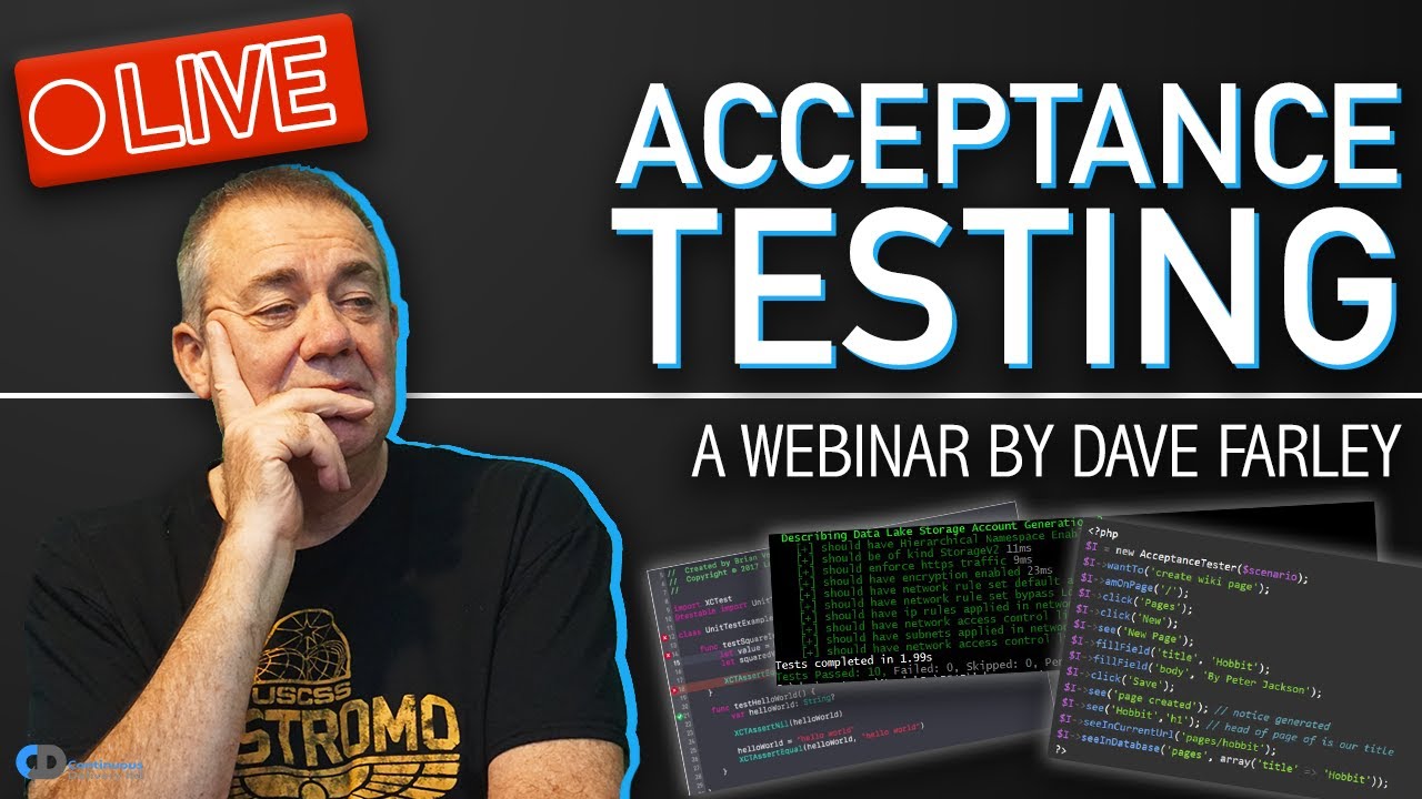 Acceptance Testing Webinar Youtube