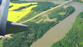 Flying into Edmonton International Airport