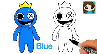 How to Draw Blue Easy 🌈 Roblox Rainbow Friends